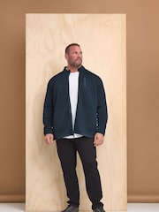 BadRhino Big & Tall Blue Borg Lined Full Zip Jacket - Image 1 of 5