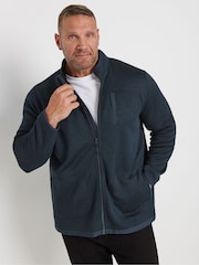 BadRhino Big & Tall Blue Borg Lined Full Zip Jacket - Image 2 of 5