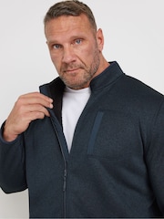 BadRhino Big & Tall Blue Borg Lined Full Zip Jacket - Image 3 of 5