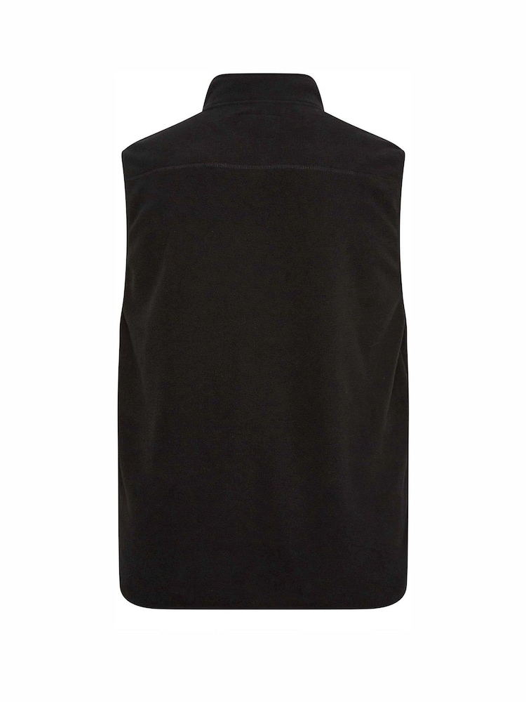 BadRhino Big & Tall Black Fleece Pocket Gilet - Image 4 of 4