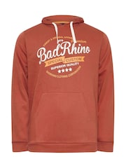 BadRhino Big & Tall Orange Printed Hoodie - Image 2 of 3
