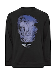 BadRhino Big & Tall Black Crewneck Sweatshirt - Image 2 of 3