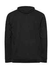 BadRhino Big & Tall Black Grey Diamond Zip Up Sweat Top - Image 3 of 3