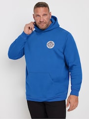 BadRhino Big & Tall Blue Badge Hoodie - Image 1 of 3