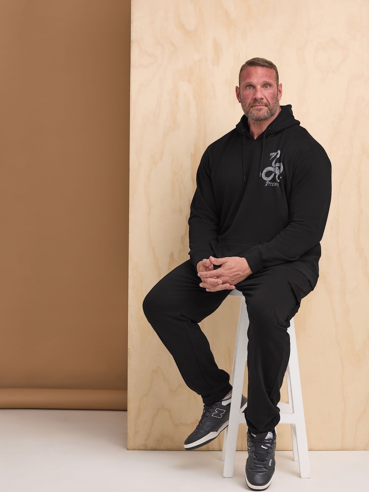 BadRhino Big & Tall Black Freedom Snake Hoodie - Image 1 of 5