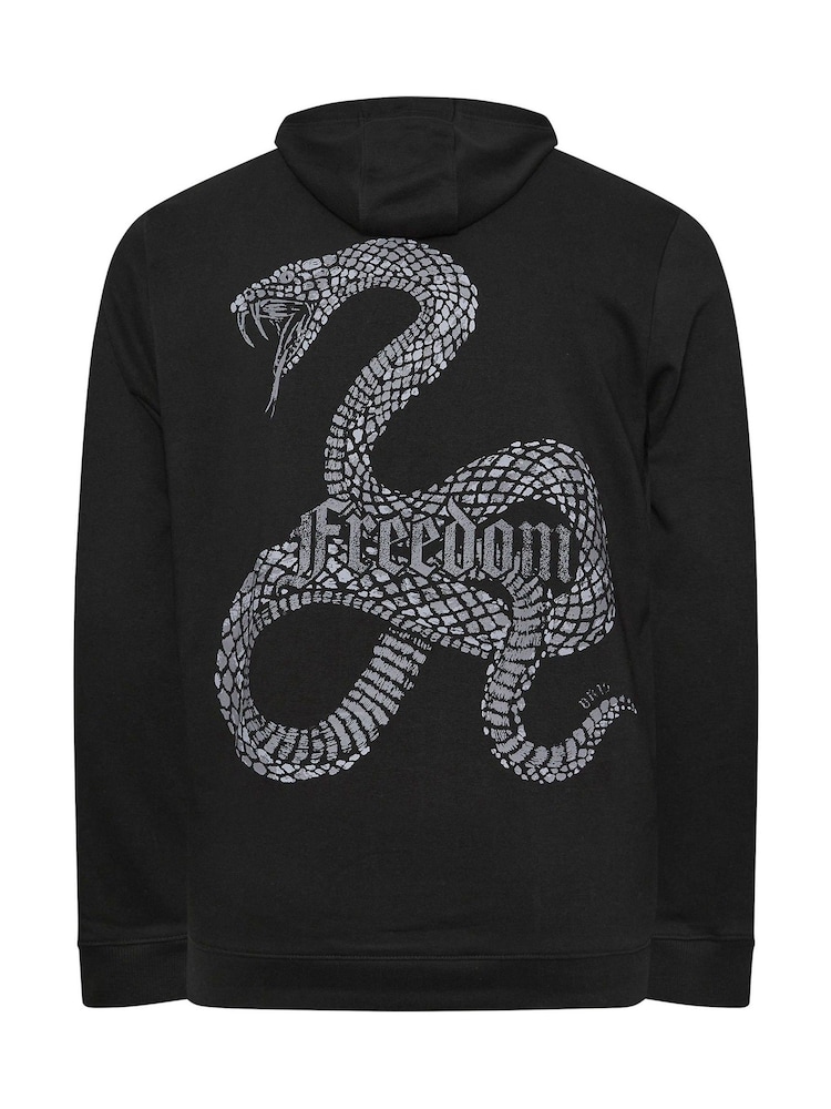BadRhino Big & Tall Black Freedom Snake Hoodie - Image 5 of 5