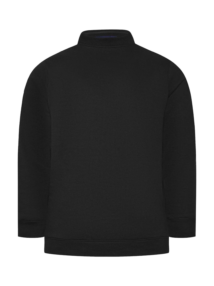BadRhino Big & Tall Black Crew Neck Sweatshirt - Image 2 of 3