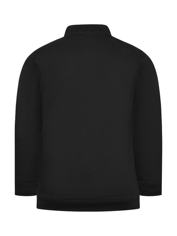 BadRhino Big & Tall Black Crew Neck Sweatshirt - Image 3 of 3