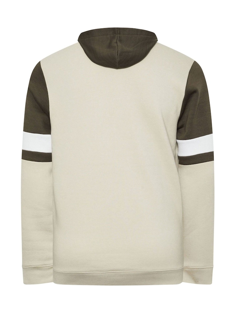 BadRhino Big & Tall Brown/Cream Cut and Sew Hoodie - Image 3 of 3