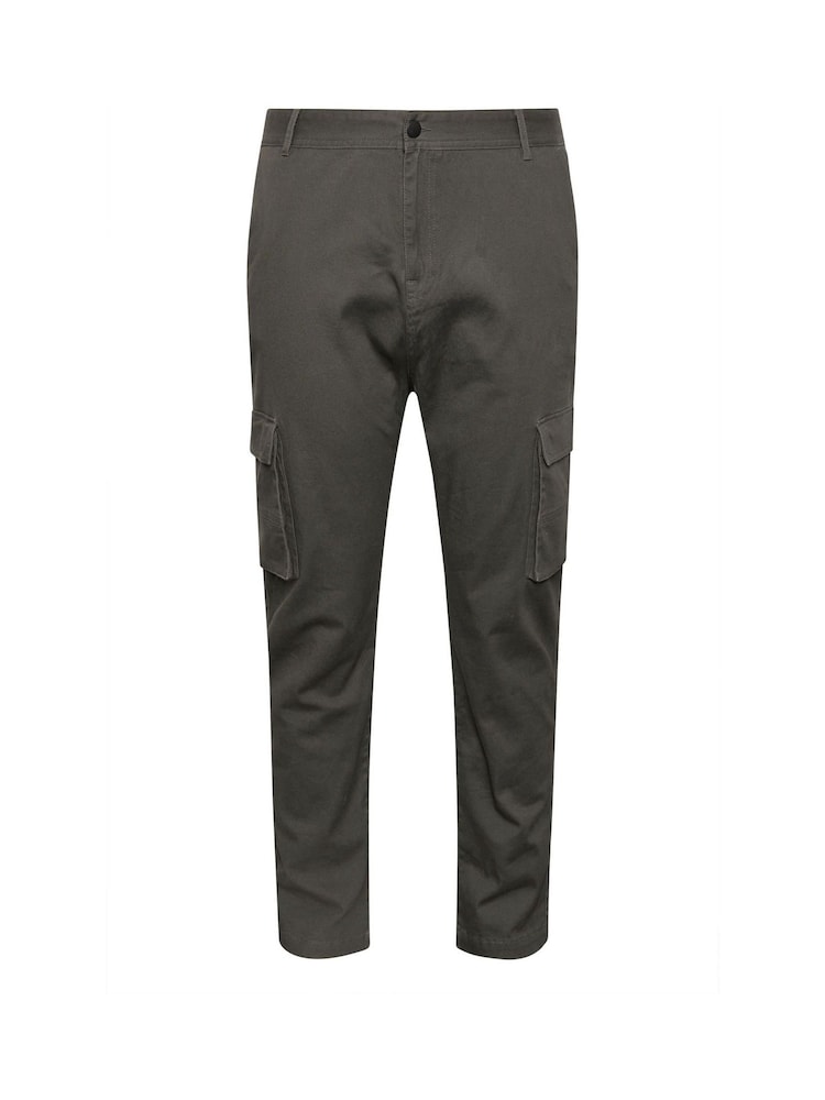 BadRhino Big & Tall Grey Cargo Trousers - Image 3 of 4