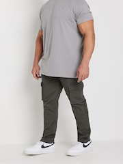 BadRhino Big & Tall Grey Cargo Trousers - Image 5 of 8