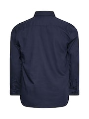 BadRhino Big & Tall Blue Navy Long Sleeve Oxford Shirt - Image 3 of 3