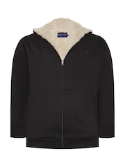 BadRhino Big & Tall Black Borg Lined Zip Through Jacket - Image 2 of 3
