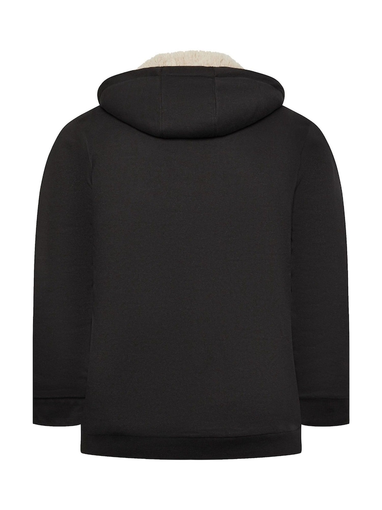 BadRhino Big & Tall Black Borg Lined Zip Through Jacket - Image 3 of 3