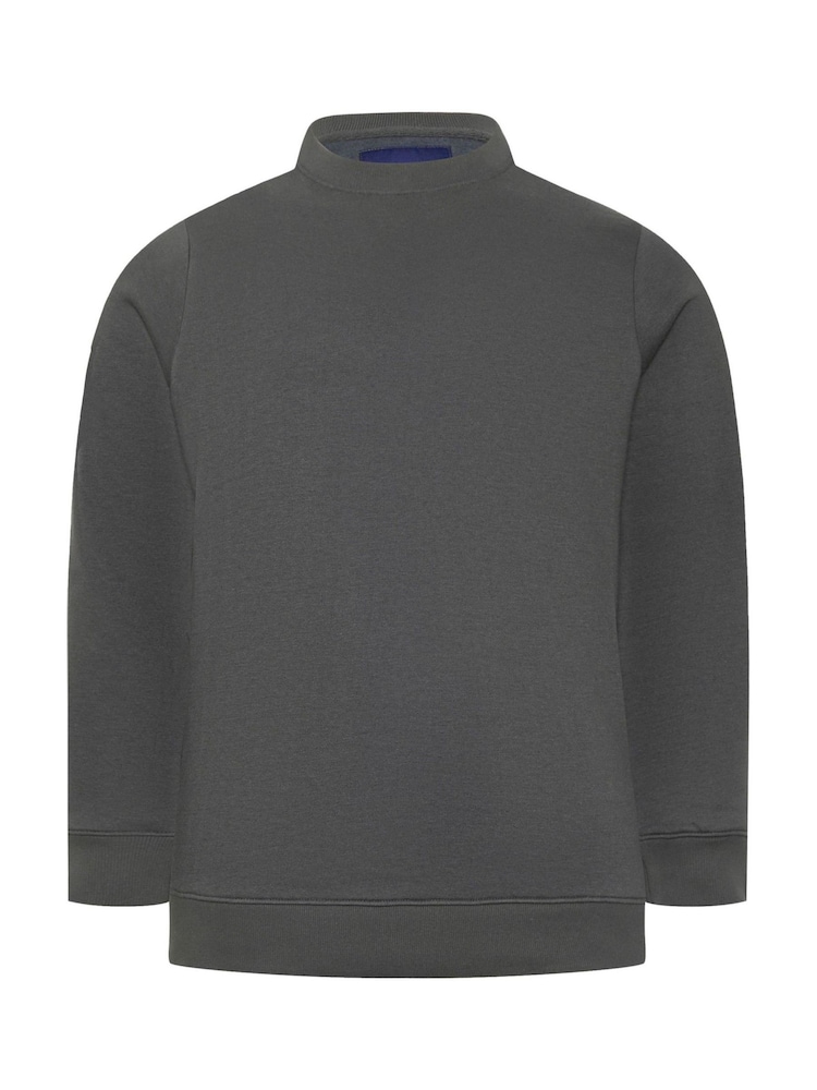 BadRhino Big & Tall Grey Crew Neck Sweatshirt - Image 2 of 3
