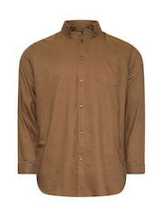 BadRhino Big & Tall Brown Long Sleeve Oxford Shirt - Image 2 of 3