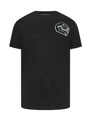 BadRhino Big & Tall Black 100% Cotton Front Back Skull T-Shirt - Image 3 of 4
