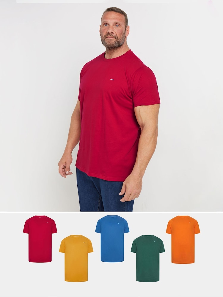 BadRhino Big & Tall Green 100% Cotton T-Shirts 5 Pack - Image 1 of 2