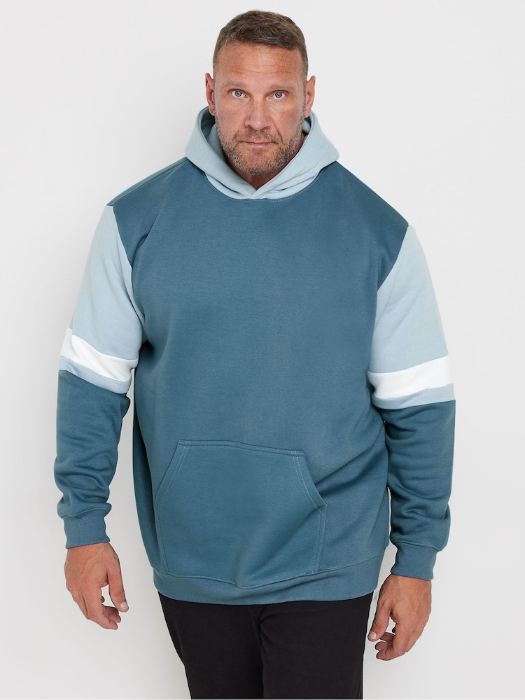 BadRhino Big & Tall Blue Cut and Sew Hoodie - Image 1 of 3