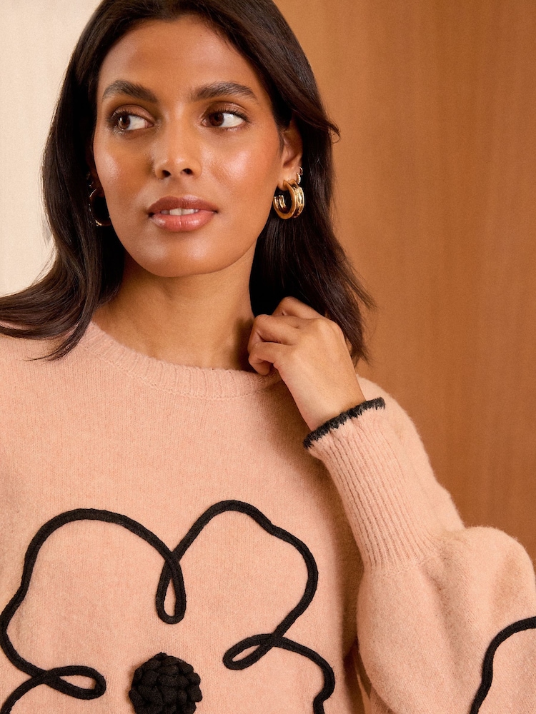 Love & Roses Kuscheliger Pullover mit Rundhalsausschnitt - Bild 2 von 4 Love & Roses Kuscheliger Pullover mit Rundhalsausschnitt - Bild 2 von 4