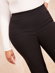 Friends Like These Black Sculpting Stretch Flared Trousers - Image 4 of 4