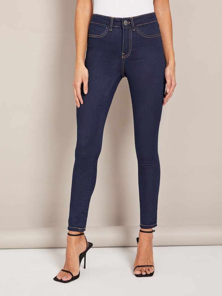 Friends Like These Rinse Blue Petite High Waisted Jeggings - Image 1 of 5