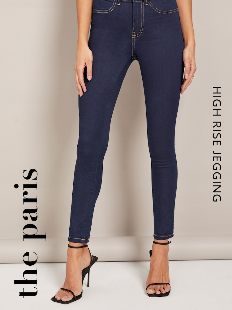 Friends Like These Rinse Blue Petite High Waisted Jeggings - Image 5 of 5