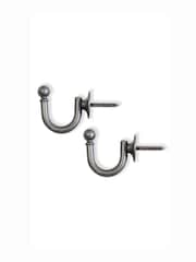 Laura Ashley Grey Ball End Hooks - Image 3 of 3