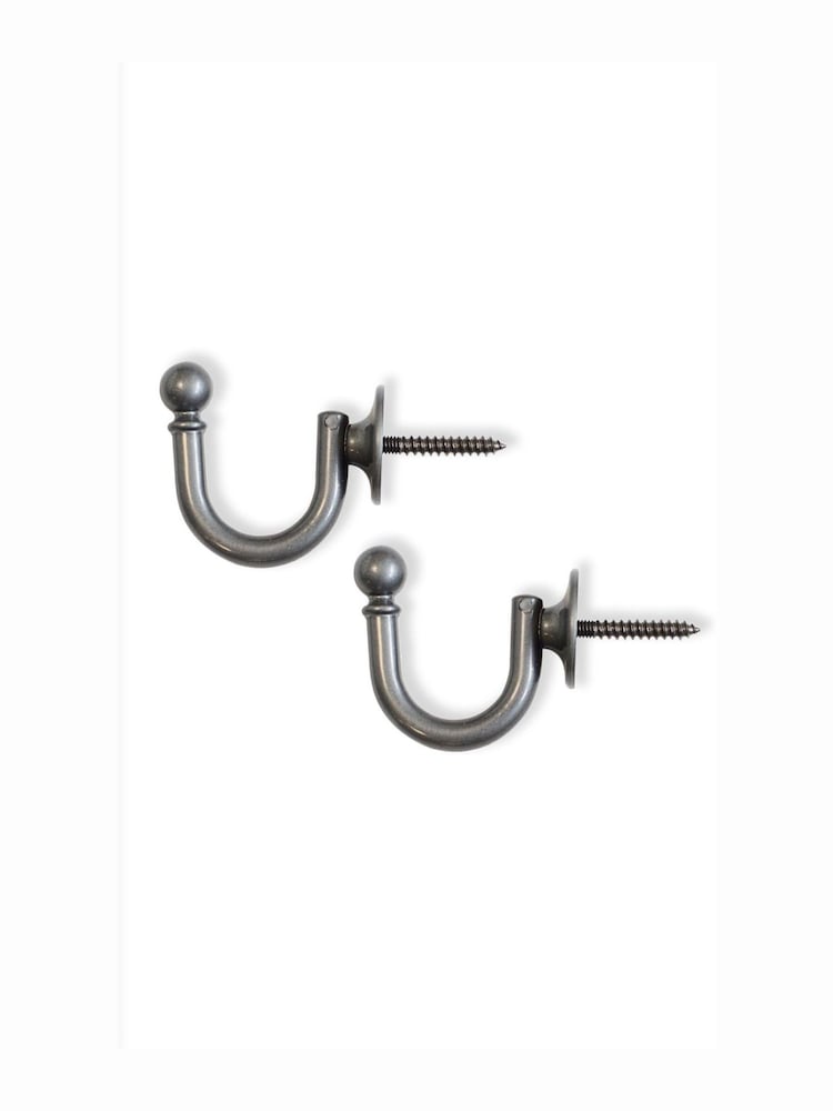 Laura Ashley Grey Ball End Hooks - Image 3 of 3