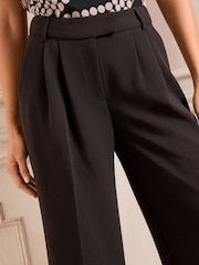 Love & Roses Black Premium Ultra Wide Leg Trousers - Image 2 of 4