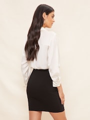 Friends Like These Black Sculpting Stretch Mini Skirt - Image 2 of 4