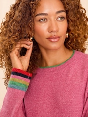 Love & Roses Pink Jumper - Image 2 of 4