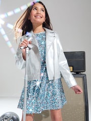 Lipsy Faux Leather Biker Jacket (5-16yrs) - صورة 2 من 4
