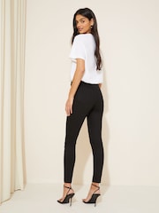 Friends Like These Black Elasticated Waist Denim Jeggings - Image 4 of 4