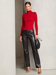 Lipsy Ribbed Roll Neck Knit Jumper - Imagen 3 de 4