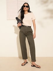 Friends Like These Khaki Green Slim Chino Trousers - Image 1 of 4