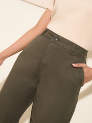 Friends Like These Khaki Green Slim Chino Trousers - Image 3 of 4