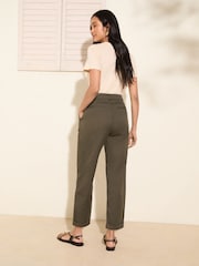 Friends Like These Khaki Green Slim Chino Trousers - Image 4 of 4