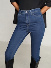 Lavado azul medio - Lipsy Alto Waist Sculpt Slim and Shape Skinny Jeans - Imagen 6 de 9