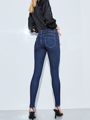 Lavado azul medio - Lipsy Alto Waist Sculpt Slim and Shape Skinny Jeans - Imagen 8 de 9
