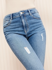 Friends Like These Mid Blue Ankle Grazer Jeans - Image 2 of 4