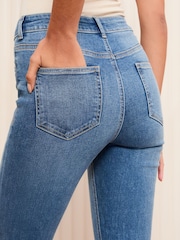 Friends Like These Mid Blue Ankle Grazer Jeans - Image 4 of 4
