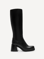 COACH Black Natasha Leather Boots - Image 1 of 6