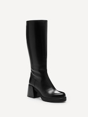 COACH Black Natasha Leather Boots - Image 2 of 6