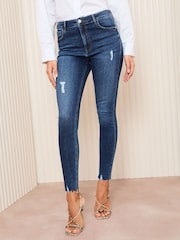 Friends Like These Dark Blue Ankle Grazer Jeans - Image 1 of 5