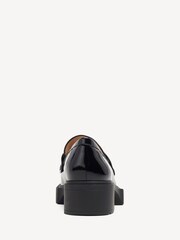 COACH Black Leah Patent Leather Loafers - Image 3 of 6