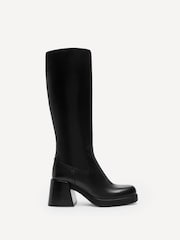 COACH Black Madeline Leather Boots - Image 1 of 6
