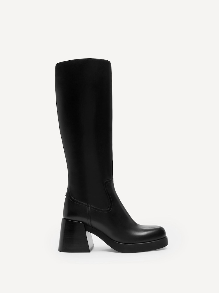 COACH Black Madeline Leather Boots - Image 1 of 6