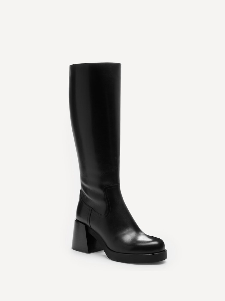 COACH Black Madeline Leather Boots - Image 3 of 6