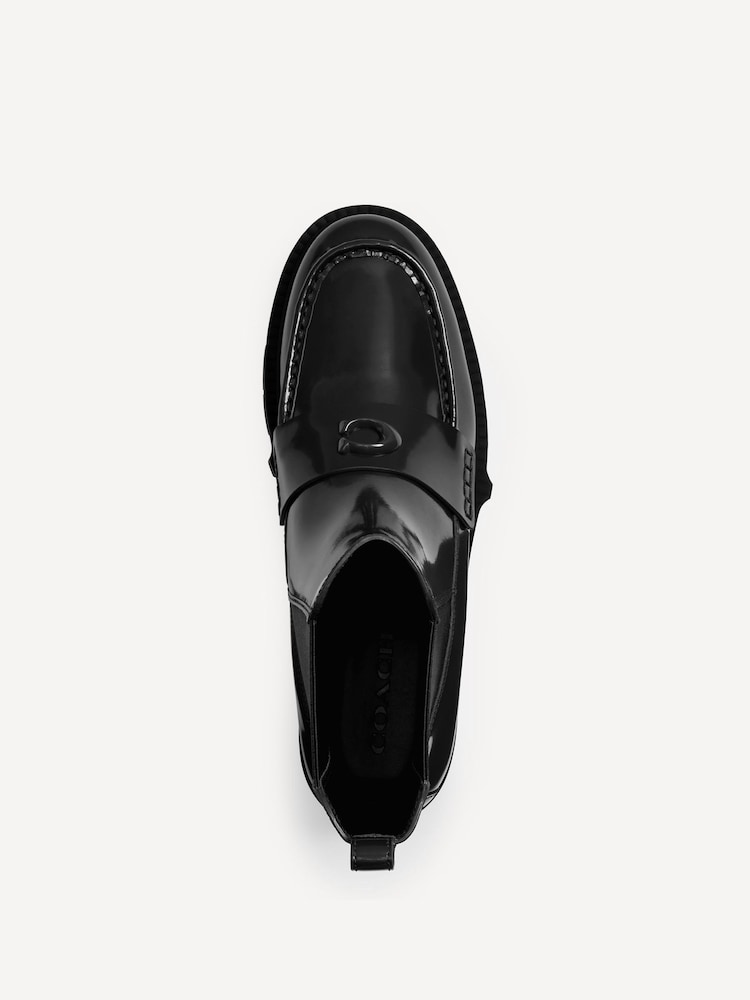 COACH Black Louisa Leather Boots - Image 3 of 5
